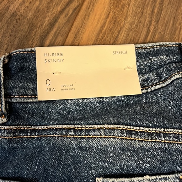 AMERICAN EAGLE HIGH RISE SKINNY FRESH BRIGHT STRETCH - Picture 3 of 4